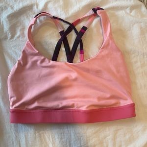 A lululemon sports bra with a fun back
